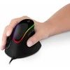 CONNECT IT GAME FOR HEALTH ergonomiška vertikali pelė, su laidu, juoda