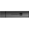 CONNECT IT Hub Compact 4v1, 2xUSB 3.0, 1xSD, 1xMicroSD, externí, juoda