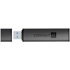 CONNECT IT Hub Compact 4v1, 2xUSB 3.0, 1xSD, 1xMicroSD, externí, juoda