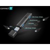 CONNECT IT Hub Compact 4v1, 2xUSB 3.0, 1xSD, 1xMicroSD, externí, juoda