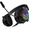 CONNECT IT DOODLE RGB žaidimų ausinės su mikrofonu, 2xJack+USB, juodos