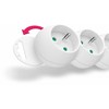 CONNECT IT ilgintuvas 230V 3 lizdai 1,5 m su jungikliu baltas