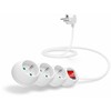CONNECT IT ilgintuvas 230V 3 lizdai 1,5 m su jungikliu baltas