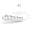 CONNECT IT ilgintuvas 230V 6 lizdai 2 m be jungiklio baltas
