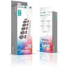 CONNECT IT prailginimo laidas, 5 lizdai, 2 m, su jungikliais (baltas)