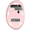 CONNECT IT FOR HEALTH LADIES Rožinis ergonomic vertical pelė, wireless