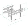 CONNECT IT TitanMove Premium sieninis laikiklis ekranams 32-70", 30 metų garantija, juodas