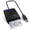 CONNECT IT USB eID ir lustinių kortelių skaitytuvas, juodas