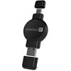 „CONNECT IT WatchTravelCharge“ belaidis įkroviklis, skirtas „Apple“ ir „Samsung Watch“, juodas