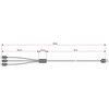 CONNECT IT Wirez 3in1 USB-C ir Micro USB bei Lightning, sidabro pilka, 1,2 m