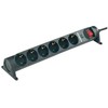 Conrad Renkforce 615F-CMB-S, number of sockets 6, IP20, 1.50 m, juodas