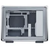 Cooler Master case MasterFrame 400 Mesh Sidabrinis, mATX, Průhledná bočnice, 1x 120 mm ARGB Fan, Střibrná