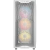 Corsair 3200D RS ARGB kompiuterio korpusas, Midi-Tower, ATX, grūdintas stiklas - baltas