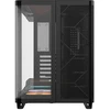 „Corsair AIR 5400 LX-R LINK“ kompiuterio korpusas, vidutinio dydžio bokštas, grūdintas stiklas, RGB ir juodas, komplekte yra 3 x 120 mm ventiliatoriai