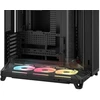 „Corsair AIR 5400 LX-R LINK“ kompiuterio korpusas, vidutinio dydžio bokštas, grūdintas stiklas, RGB ir juodas, komplekte yra 3 x 120 mm ventiliatoriai