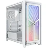 „Corsair FRAME 4000X RS“ kompiuterio korpusas, „Midi-Tower“, E-ATX - 4x RS120 ventiliatoriai, baltas