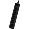CyberPower Tracer III B0520SC0-FR surge protector Juodas 5 AC outlet(s) 200 - 250 V 1.8 m