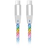 Data cable ALIGATOR POWER 3A 65W, USB-C/USB-C, 1.2m luminous