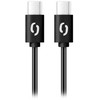 Data cable ALIGATOR POWER 65W, USB-C/USB-C 3A, 2.5m juodas