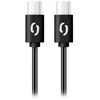 Data cable ALIGATOR POWER 65W, USB-C/USB-C 3A, 2.5m juodas