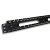 DATACOM 19" 1U single-piece plastikas strip (BK) / through-plate