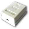 DATACOM Data socket STP CAT5E 1xRJ45 baltas