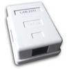 DATACOM Data socket UTP CAT5E 1xRJ45 baltas