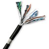 DATACOM S/FTP wire CAT7 PE,Fca 100m, sheath juodas OUTDOOR