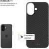 Dėklas Fixed Aramidowa pokrywa tylna FIXED MagVelar su obsługą MagSafe dla Apple iPhone 17, juoda