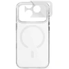 Dėklas Epico Hero Mag+ Case for iPhone 17 Pro Max/18 Pro Max—Qi2 & MagSafe Compatible—Transparent (Crossbody Straps & Camera Protection)