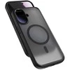 Dėklas Epico HeroMatte Pro Mag+ Case | iPhone 17 | juodas | Qi2 &amp; MagSafe compatible | full circle + lanyard holes