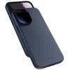„Epico Leather Pro Mag+“ dėklas, skirtas „iPhone 17“, suderinamas su „Qi2“ ir „MagSafe“, mėlynas