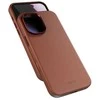 „Epico Leather Pro Mag+“ dėklas, skirtas „iPhone 17“, suderinamas su „Qi2“ ir „MagSafe“, rudas