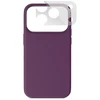 Dėklas Epico Silicone Pro Mag+ Case for iPhone 17 Pro/18 Pro (Qi2 & MagSafe compatible) - Dark Violetinė