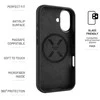 Dėklas Fixed Back cover | Apple | iPhone 17 | Liquid silicon | Juodas | MagFlow