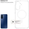 Dėklas Tylny pokrowiec FIXED MagPure su obsługą MagSafe pro Samsung Galaxy A17 4G/5G permatomas