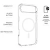 Dėklas Fixed Fiksuotas galinis dangtelis | Apple | iPhone Air | TPU/PC | Skaidrus | MagSafe