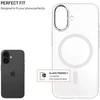 Dėklas Fixed FIKSUOTAS „MagShell“ galinis dangtelis su „Magsafe“ palaikymu, skirtas „Apple iPhone 17“, skaidrus