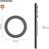 FIXED MagPlate Magnetic MagSafe sticker, juodas