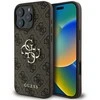 GUESS dėklas skirtas Apple iPhone 16 Pro GUHCP16L4GMGBR (4G PU Big Logo) rudos spalvos