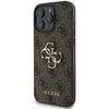 GUESS dėklas skirtas Apple iPhone 16 Pro GUHCP16L4GMGBR (4G PU Big Logo) rudos spalvos