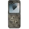 Guess PU 4G Metal Logo Samsung Galaxy Z Flip6 dėklas telefonui rudos spalvos