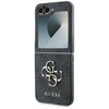 Guess PU 4G Metal Logo Samsung Galaxy Z Flip6 dėklas telefonui pilkos spalvos