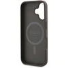 Guess PU 4G Peony MagSafe Apple iPhone 16 dėklas telefonui rudos spalvos