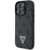 GUESS dėklas skirtas Apple iPhone 16 Pro GUHCP16LP4TDPK (PU Leather 4G Triangle Strass) juodos spalvos
