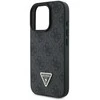Guess Leather 4G Triangle Strass MagSafe Apple iPhone 16 Pro Max – dėklas telefonui juodos spalvos