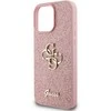 Guess Fixed Glitter Big 4G Apple iPhone 16 Pro – dėklas telefonui rožinės spalvos