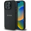 Guess PU Grained Classic Logo MagSafe Apple iPhone 16 Pro dėklas telefonui juodos spalvos