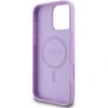 Guess Saffiano Peony Classic Logo MagSafe Apple iPhone 16 Pro Max - dėklas telefonui violetinės spalvos