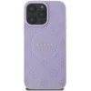 Guess Saffiano Peony Classic Logo MagSafe Apple iPhone 16 Pro Max - dėklas telefonui violetinės spalvos